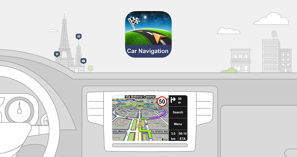 sygic car navigation android auto